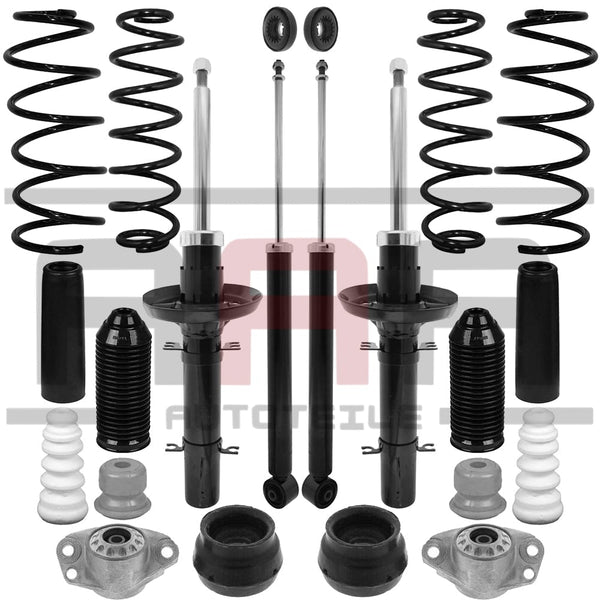 VW GOLF 4 IV BORA STOßDÄMPFER FAHRWERK DOMLAGER FEDER STAUBSCHUTZ VORNE HINTEN