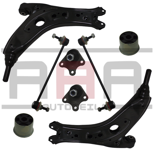 Querlenker Satz Vorderachse 8-teilig für VW Polo 9N Fox 5Z Seat Ibiza 4