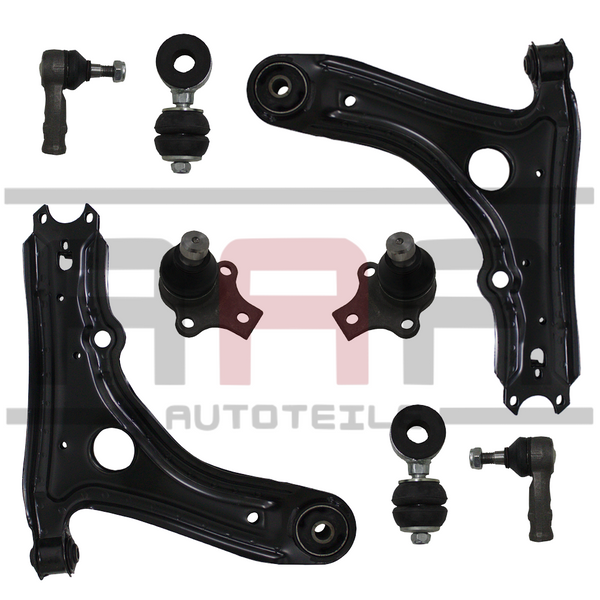 Querlenker Satz Vorderachse 8-teilig für VW Golf 3 Cabriolet Vento