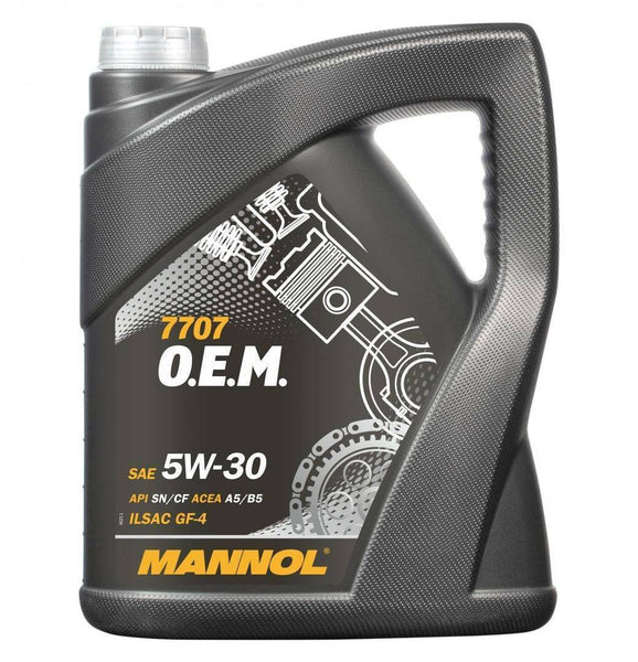 5W-30 Motoröl 5 Liter Mannol 7707 O.E.M. Opel Ford Volvo API SN CF ACEA A5 B5