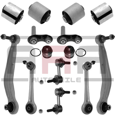 BMW 5ER E39 QUERLENKER SATZ+ACHSLAGER+KOPPELSTANGE+STABILAGER HINTERACHSE HINTEN