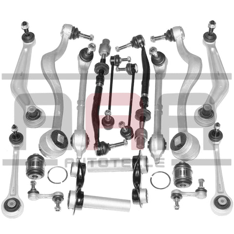 18-TLG QUERLENKER REPARATUR SATZ BMW 5 E39 LIMO + TOURING BJ. 95-01 VORNE+HINTEN