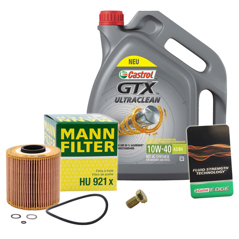 MANN ÖLFILTER+5L CASTROL GTX 10W-40 A3/B4 FÜR BMW 3-ER E30 3-ER E36 BJ 90-95