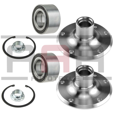 BMW 5ER E39 520-530 RADLAGER RADNABE RADLAGERSATZ ABS RING VORNE VORDERACHSE SET