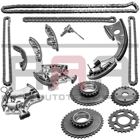 Steuerkettensatz Steuerkette 15-teilig Audi A4 B7 8E A6 C6 4F A8 4E 3.2 FSI Quattro