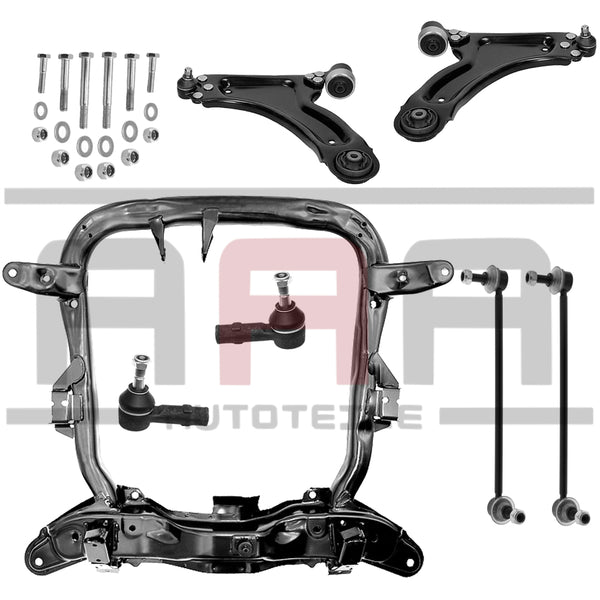 Opel Corsa C 00-06 Combo 04 Meriva A Achsträger Motorträger + Querlenker Satz vorne