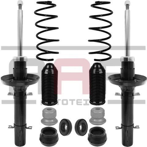 AUDI A3 8L 96-03 STOßDÄMPFER FAHRWERK DOMLAGER FEDER VORDERACHSE STAUBSCHUTZ SET