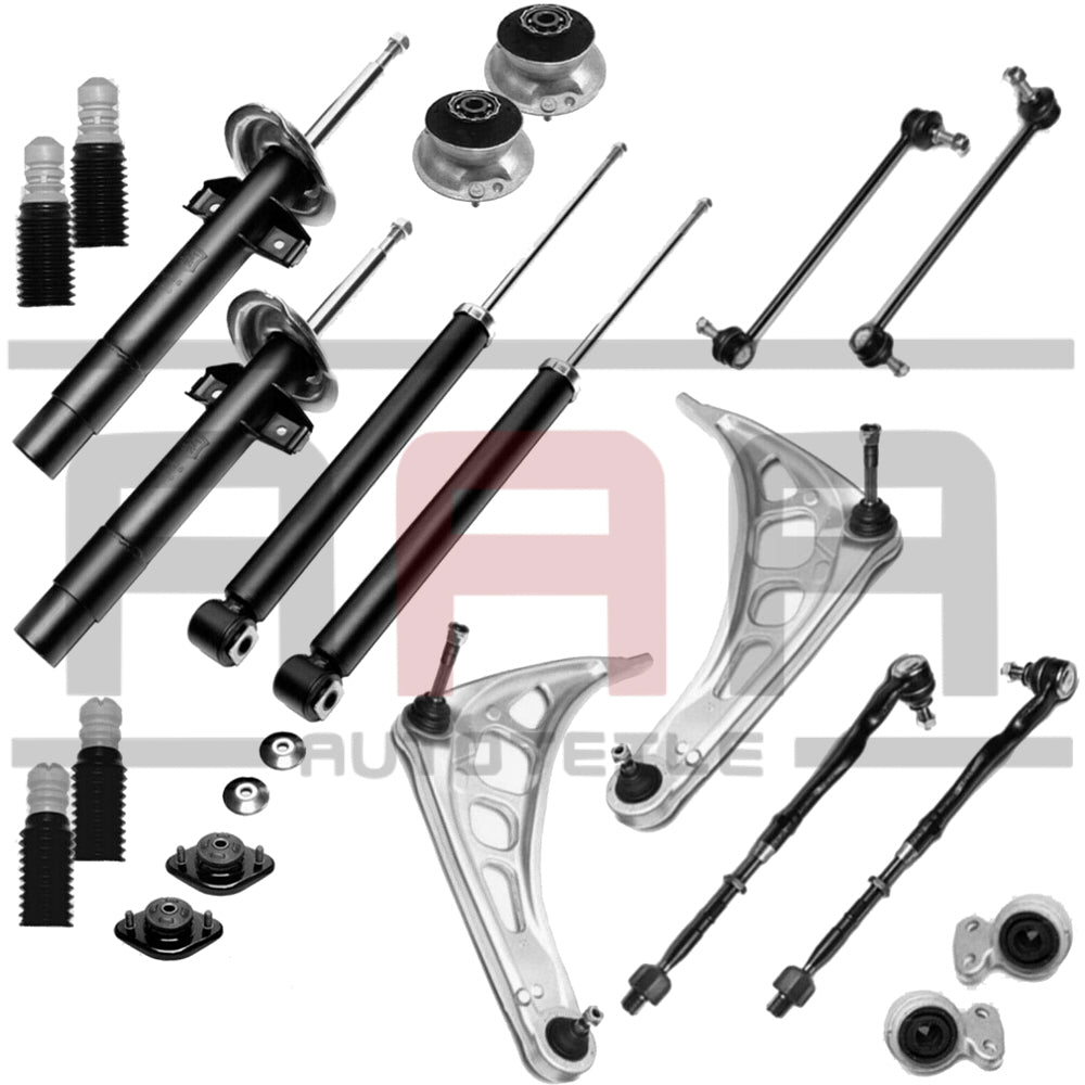 BMW 318D 320D 330D E46 QUERLENKER REPARATURSATZ STOßDÄMPFER VORNE HINTEN 22 TLG
