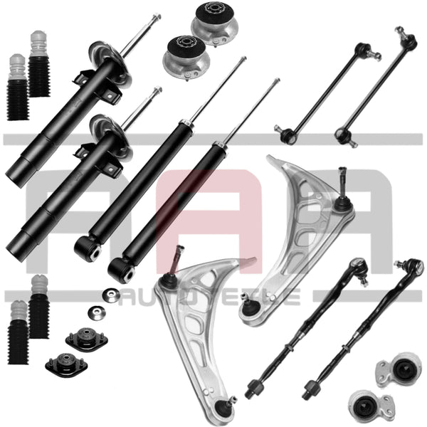 BMW 318D 320D 330D E46 QUERLENKER REPARATURSATZ STOßDÄMPFER VORNE HINTEN 22 TLG