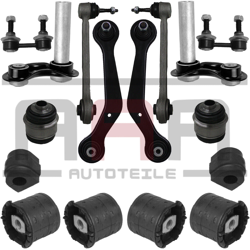 BMW X5 E53 QUERLENKER STABILISATOR HINTERACHSE TONNENLAGER ACHSLAGER SATZ 16 TLG