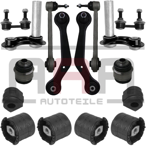 BMW X5 E53 QUERLENKER STABILISATOR HINTERACHSE TONNENLAGER ACHSLAGER SATZ 16 TLG