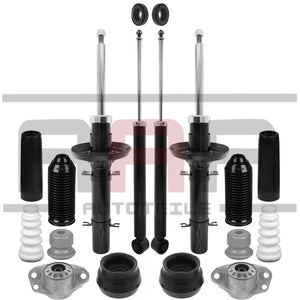 VW GOLF 4 BORA 1J SKODA OCTAVIA 1U STOßDÄMPFER GASDRUCK DOMLAGER STAUBSCHUTZ SET