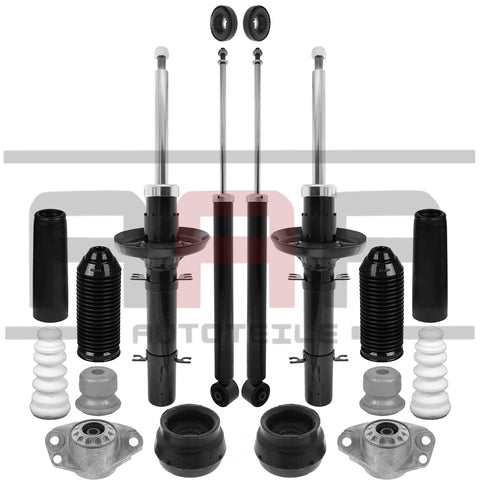 VW GOLF 4 BORA 1J SKODA OCTAVIA 1U STOßDÄMPFER GASDRUCK DOMLAGER STAUBSCHUTZ SET