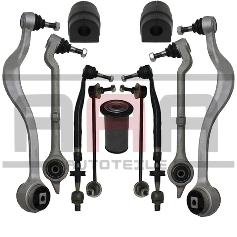 BMW 5ER E39 QUERLENKER SET + SPURSTANGE + KOPPELSTANGE + GUMMILAGER + LENKHEBEL