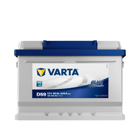 VARTA AUTOBATTERIE 12V 60Ah STARTERBATTERIE 540A ERSETZT 55AH 56AH 58AH