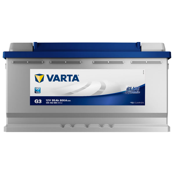 VARTA AUTOBATTERIE 12V 95Ah STARTERBATTERIE 800A ERSETZT 87AH 88AH 90AH 92AH