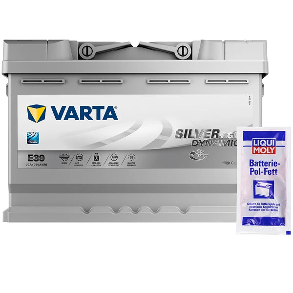 VARTA AUTOBATTERIE 12V 70Ah STARTERBATTERIE 760A ERSETZT 64AH 65AH 66AH 68AH