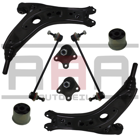 Querlenker Satz Vorderachse 8-teilig für VW Polo 9N Fox 5Z Seat Ibiza 4