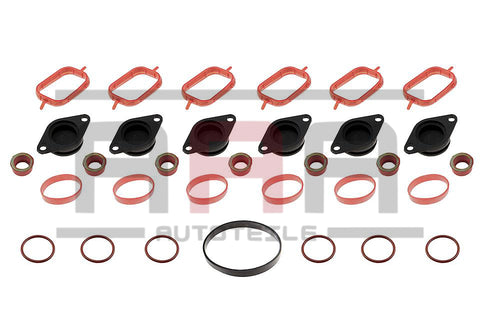 BMW Drallklappen Set 6 x 32 mm Swirl Flaps Stützring Dichtungen Ansaugbrücke