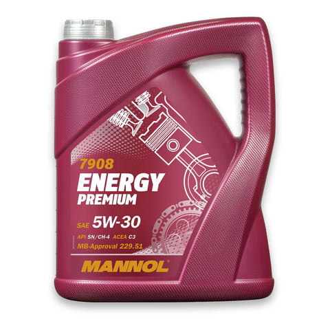 5L Mannol Energy Premium Motoröl 5W-30 LL-04 MB 229.51 Dexos 2